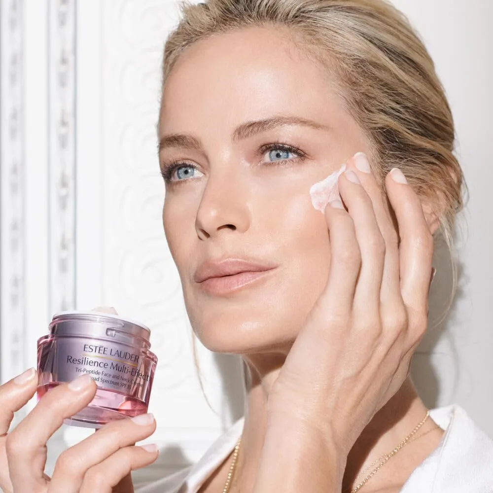 Estée Lauder Resilience Multi-Effect Tri-Peptide Face and Neck Cream Moisturizer SPF 15 | Anti-Aging