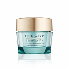 Estée Lauder NightWear Plus Anti-Oxidant Night Detox Cream Moisturizer for Anti Aging, 1.7 Ounce