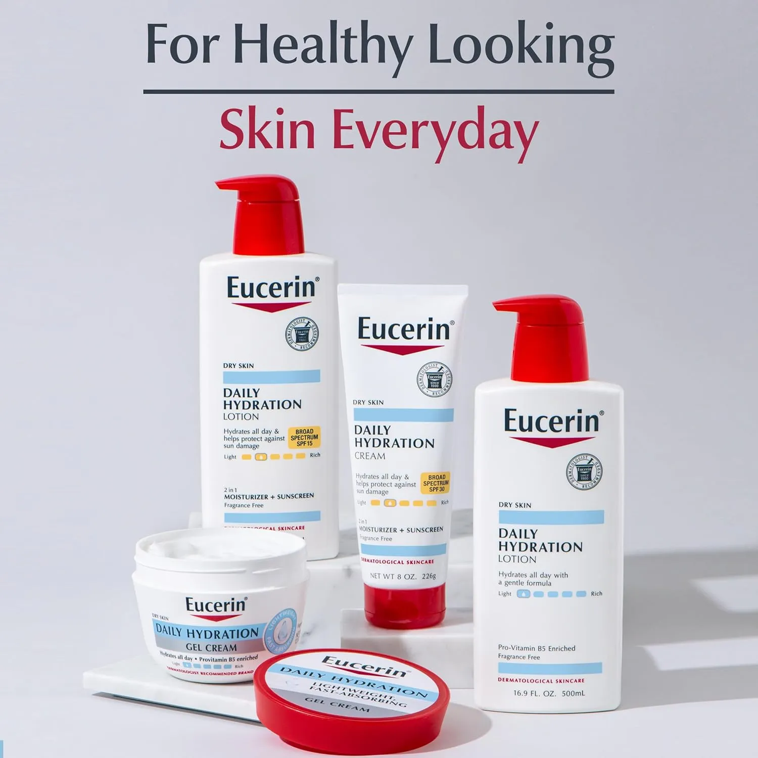 Eucerin Daily Hydration Broad Spectrum SPF 30 Sunscreen Body Cream for Dry Skin, 8 Oz Tube (Pack of 2)