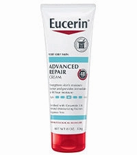 Eucerin Advanced Repair Body Cream for Very Dry Skin, Fragrance Free Daily Body Moisturizer, 16 Oz Jar