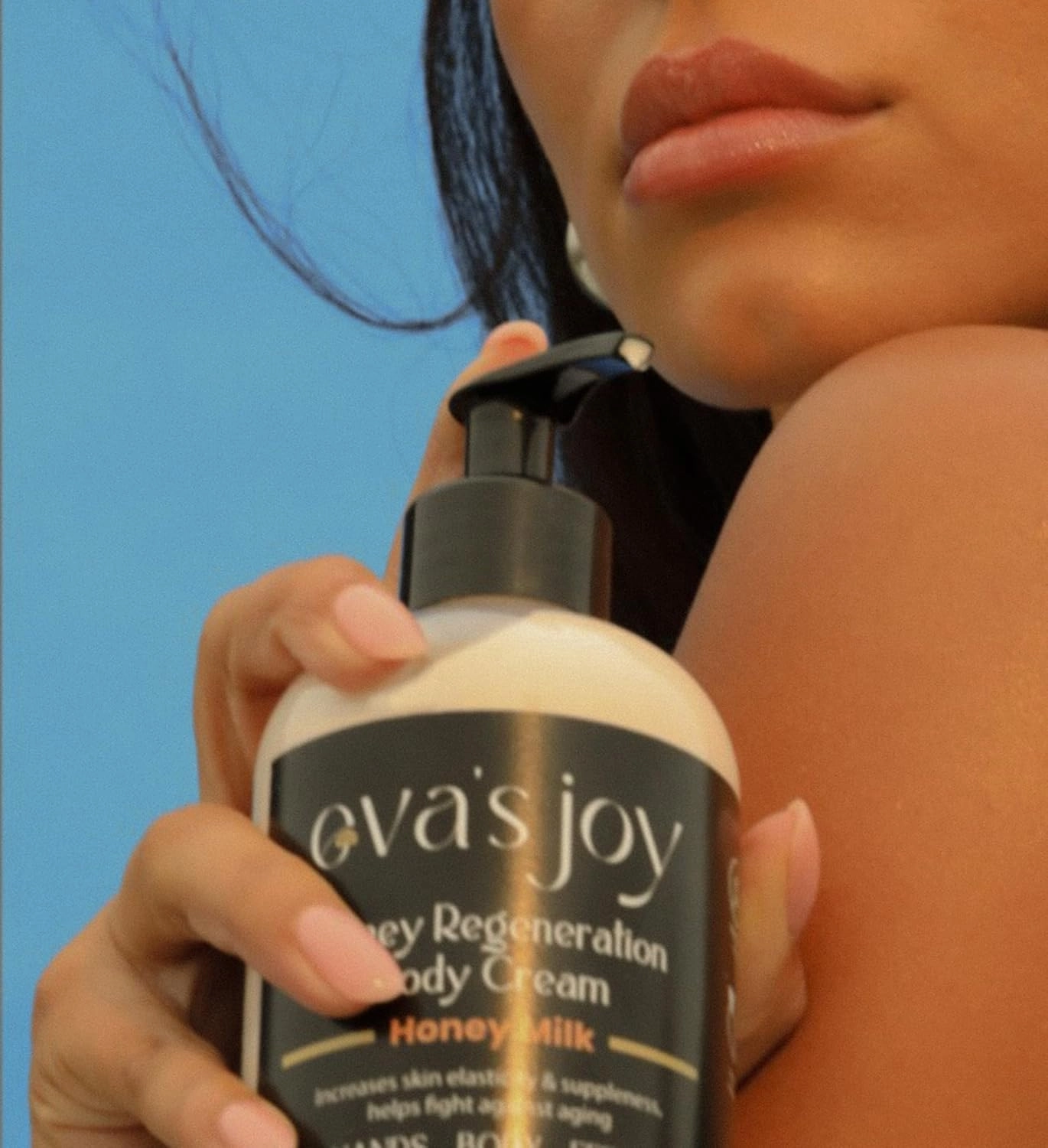 Eva's Joy Honey Milk Regeneration Body Cream, Nourishing Moisturizer for Soft, Glowing Skin, Supports Skin's Natural Health, 16 oz