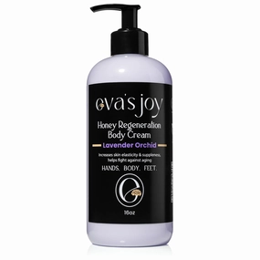 Eva's Joy Lavender Orchid Regeneration Body Cream, Nourishing Moisturizer for Soft, Glowing Skin, Non-Greasy, Daily Hydration, Supports Skin's Natural Health, 16 oz