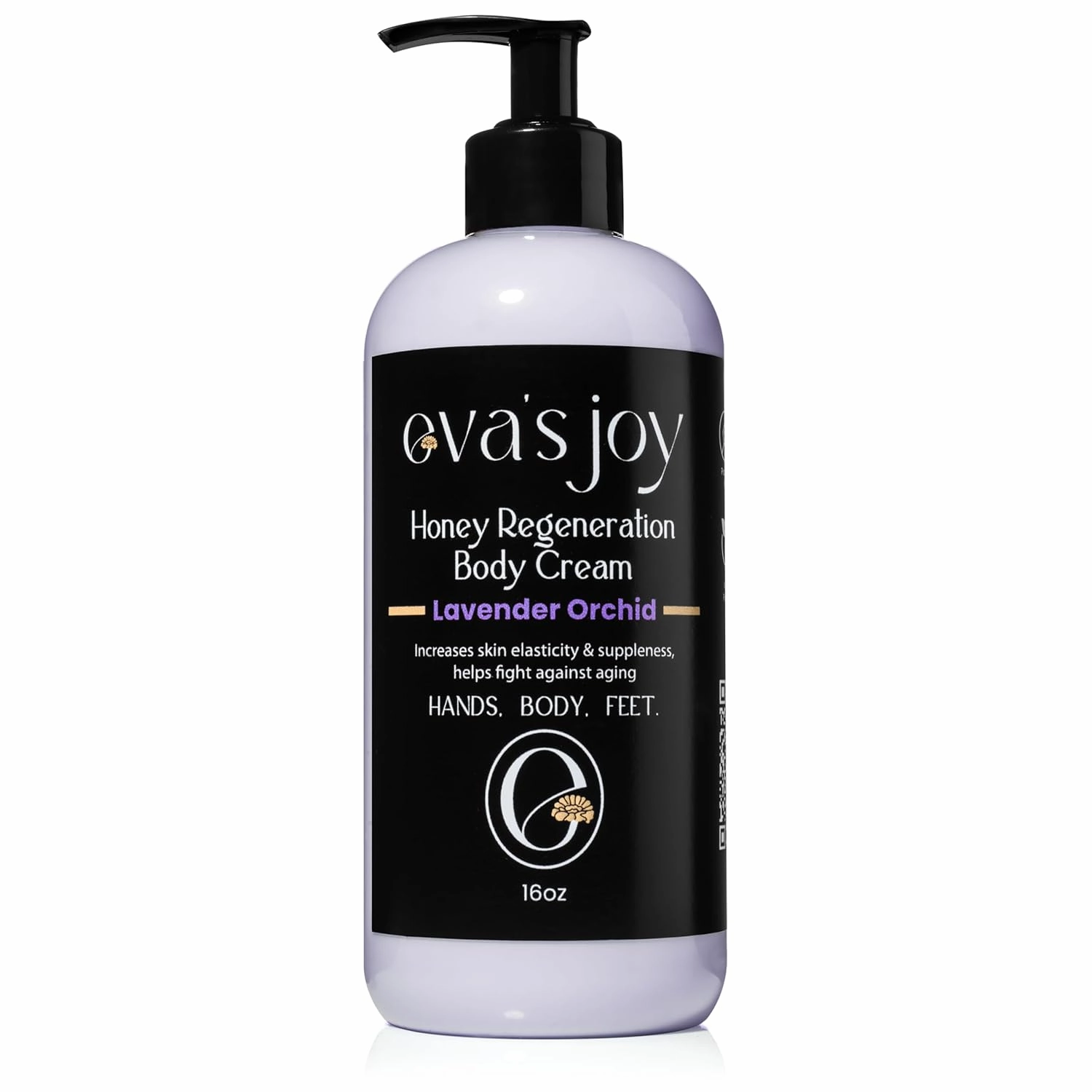 Eva's Joy Lavender Orchid Regeneration Body Cream, Nourishing Moisturizer for Soft, Glowing Skin, Non-Greasy, Daily Hydration, Supports Skin's Natural Health, 16 oz