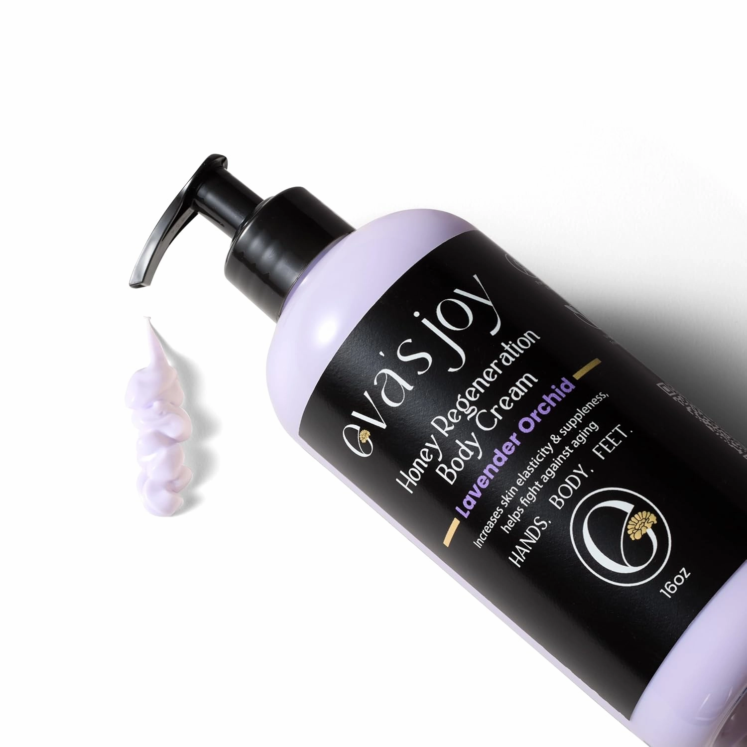 Eva's Joy Lavender Orchid Regeneration Body Cream, Nourishing Moisturizer for Soft, Glowing Skin, Non-Greasy, Daily Hydration, Supports Skin's Natural Health, 16 oz