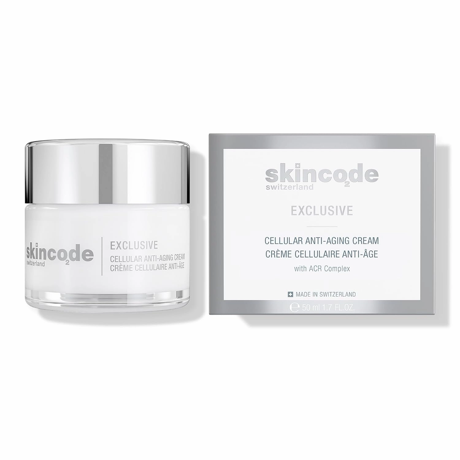 Exclusive Cellular Anti-Aging Cream - Collagen Moisturizing Cream with Dermaxyl, ACR Complex, Vitamin C & E, All Skin Types (1.7 Oz / 50 mL)