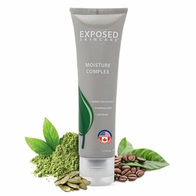 Exposed Skin Care Moisture Complex Oil Free Daily Moisturizer - Hydrating Facial Gel with Green Tea Extract, Vitamin E - Works Acne Treatment System, 1.7 Fluid Ounces