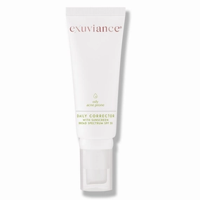EXUVIANCE Daily Corrector with Sunscreen Broad Spectrum SPF 35, Dark Spot Minimizer & Face Moisturizer, Non-Comedogenic, Non-Acnegenic. Fragrance-Free, Oil-Free, 40 g.
