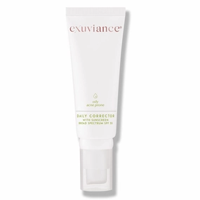 EXUVIANCE Daily Corrector with Sunscreen Broad Spectrum SPF 35, Dark Spot Minimizer & Face Moisturizer, Non-Comedogenic, Non-Acnegenic. Fragrance-Free, Oil-Free, 40 g.
