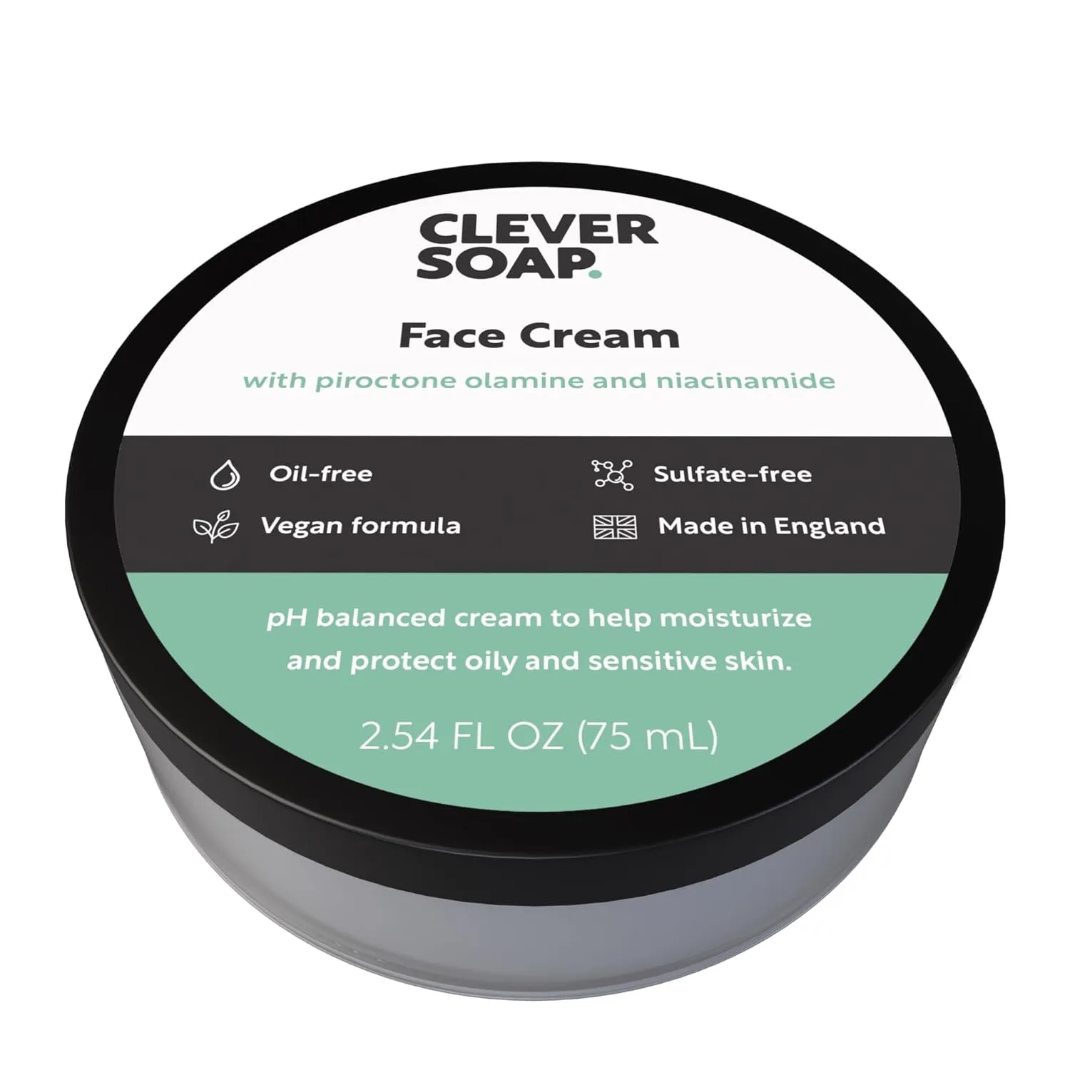 Face Cream – Soothing Daily Moisturizer with Piroctone Olamine & Niacinamide | Oil-Free, Sulfate-Free Calming Gel for Oily, Dry, Flaky, or Sensitive Skin | For Men & Women, 2.54 Fl Oz