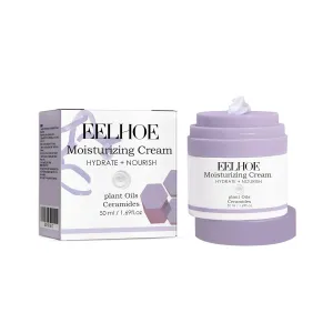 Face Moisturizer Cream, Polypeptide Moisturizer Cream for Facial Women Skin Care (50ml, Purple)