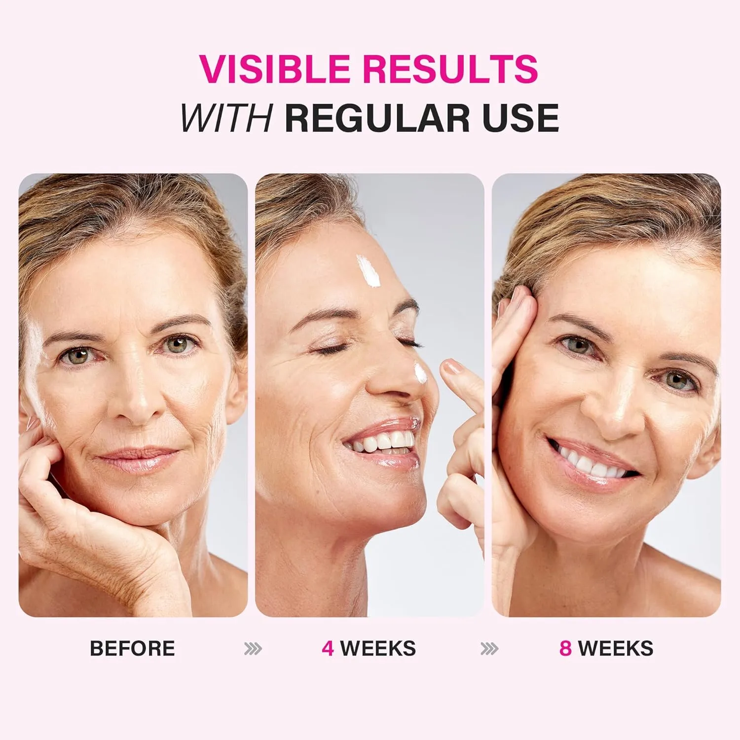 Face Moisturizer Wrinkle Cream for Women: Facial Moisturzier with Collagen Retinol and Hyaluronic Acid for Mature Skin – Neck Firming Cream for Aging Skin for Women Over 50 and 60 1.7 fl. oz.