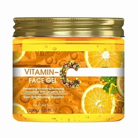 Face Gel 200 gm with Aloe Vera, Honey & Orange Extract, Revive Dry, Dull Skin, Non Sticky, Light & Quick Absorbing | No Parabens & Silicones