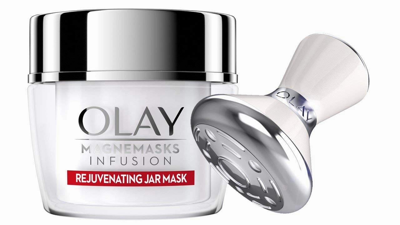 Face Mask by Olay Magnemasks Infusion - Korean Skin Care Inspired Deep Hydration, Rejuvenating Face Mask for Fine Lines & Sagging Skin - Starter Kit