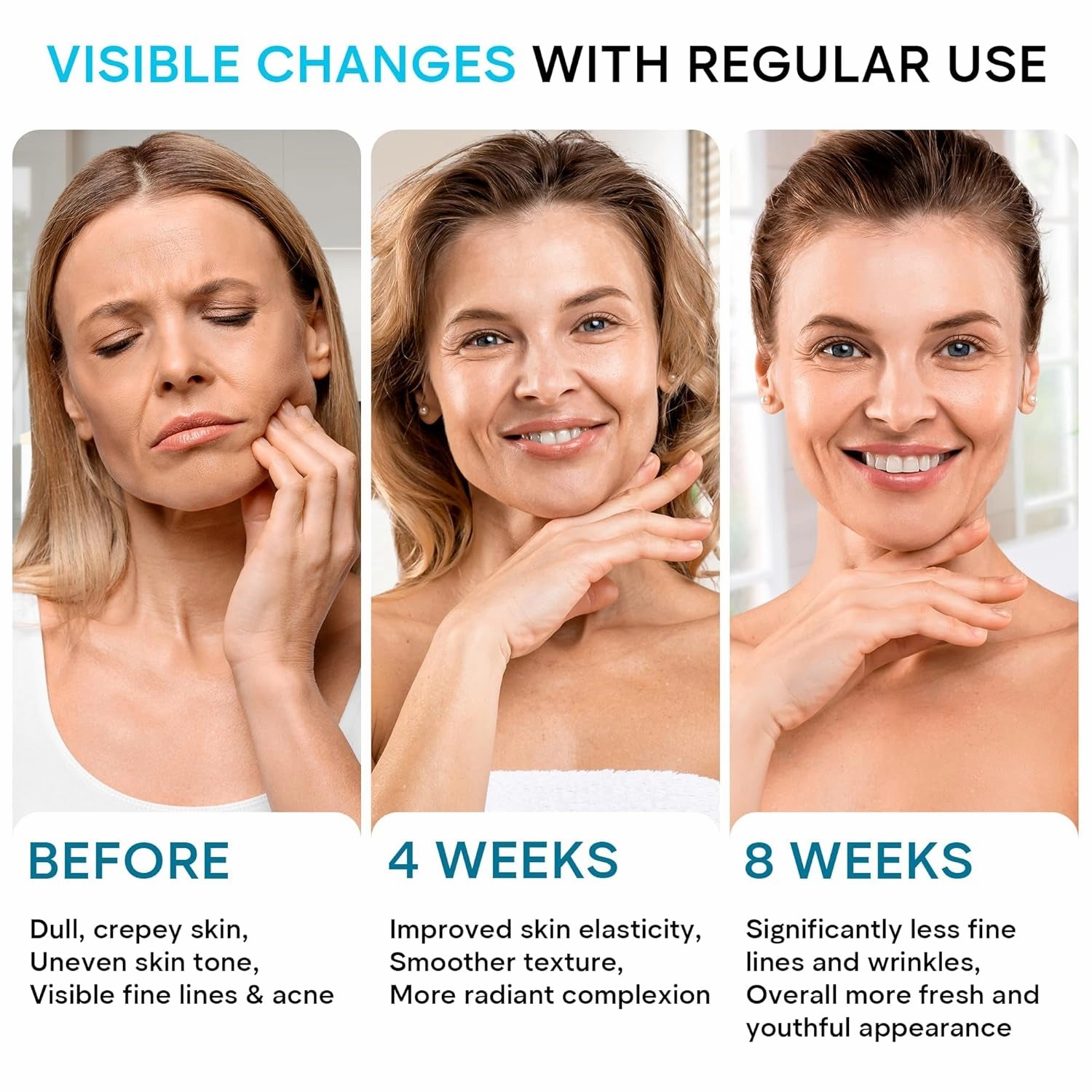 Face Moisturizer Retinol Cream, anti Aging Neck Firming Cream, Collagen Day & Night Face Cream with Hyaluronic Acid for Women & Men, 1.85 Fl Oz