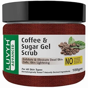 Face Scrub for Women & Men Reduce Tan, Blackheads, and Dirt from body, Face & Neck for a Soft & Smooth Skin - 100% Natural & Vegan 100gm (coffee)