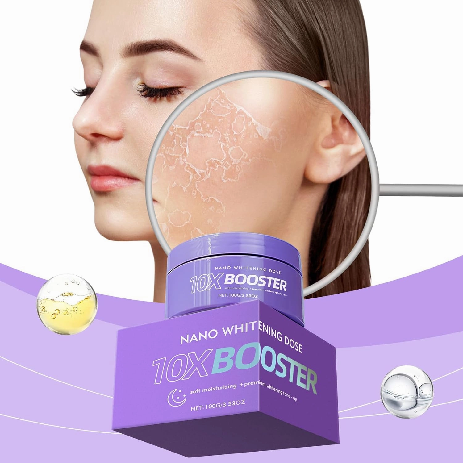 Facial Moisturizer, Daily Care Cream, Hydrating, Brightening and Nourishes Rejuvenates the Skin,100g/3.53oz (1pcs)