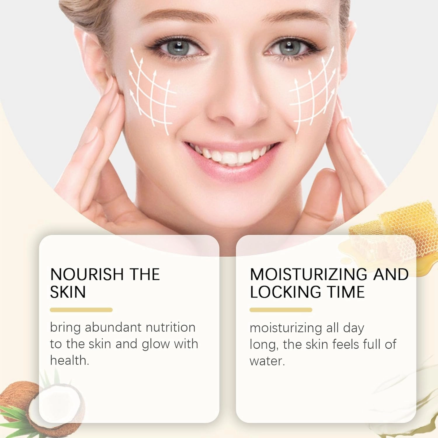Facial Tallow Honey Balm, Natural Tallow and Honey Balm, Facial Beef Tallow Moisturizer, Nourishing Crema De Cebo De Res Para La Cara, Repair Soothing Sensitive Skin(1)