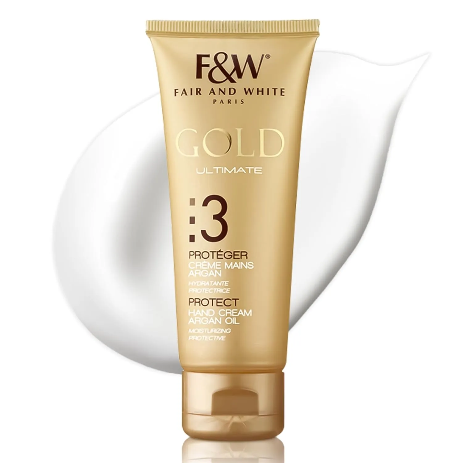 FAIR & WHITE Gold Hand Cream - 4.4 Fl oz / 125 ml - Formulated to Remove Stretch Marks with Shea Butter and Glycerin