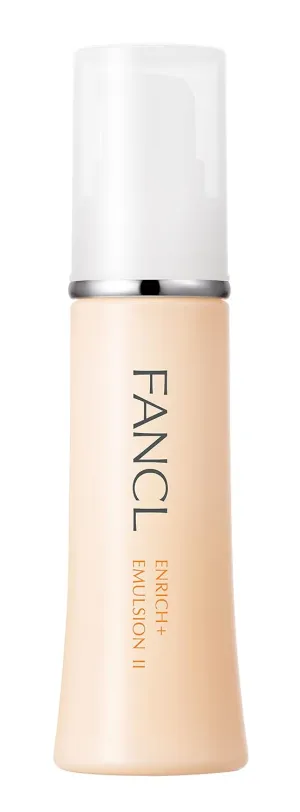 FANCL Enrich  Emulsion II - 100% Preservative-Free, Facial Lotion with Niacinamide, Hydration, Anti-Aging, Firming & Elasticity Solutions for All Skin Types