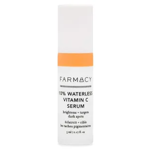 Farmacy 10% Vitamin C Face Serum - Waterless Vitamin C Skin Care Serum to Brighten, Firm   Smooth Skin Texture - Enriched with Upcycled Tangerine Peel to Boost Skin's Moisture   Radiance (5ml)