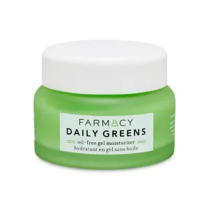 Farmacy Daily Greens Face Moisturizer - Oil Free Facial Moisturizer with Polyglutamic   Hyaluronic Acid - Gel Facial Cream that Reduces Shine, Clears Pores   Balances Oil - Fragrance-Free (50ml)