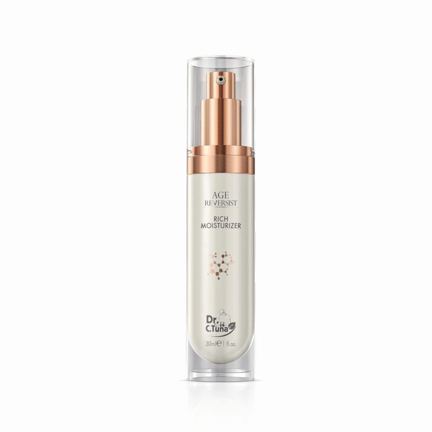 FARMASi Dr. C. Tuna Age Reversist Rich Moisturizer, Anti-Wrinkle Daily Face, Neck & Chest Moisturizer, Smoothes, Hydrates, Reduces the Look of Wrinkles & Pores, 1 fl. Oz / 30 ml