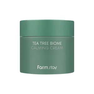 FARMSTAY TeaTree Biome Calming Cream - Day & Night Daily Face Moisturizer cream for Women & Men, Calming & Hydrating Cream for Dry, Sensitive, Itchy Skin, Acne, Korean Skin Care 2.70 Fl. Oz / 80ml