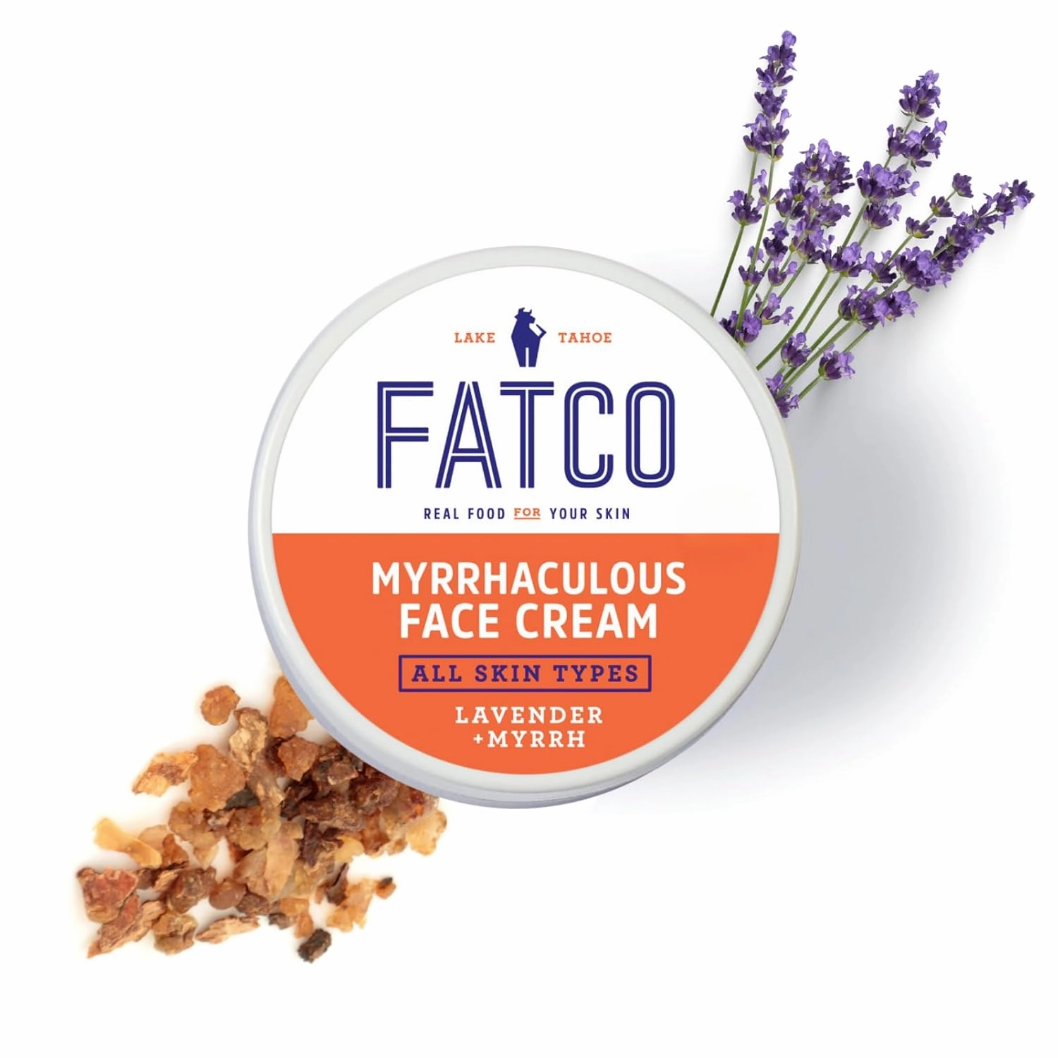 FATCO Organic Myrrhaculous Anti Aging Face Cream and Moisturizer Cream with Tallow and Myrrh - Lavender   Myrrh (1 oz)