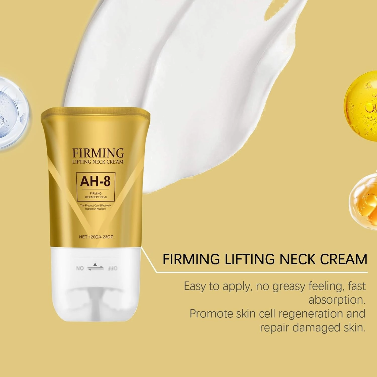 Firming Neck Cream - Firming Lifting Neck Cream | Neck Creams for Tightening and Firming, Lift and Tighten Skin, Nourishing and Hydrating(4pcs)