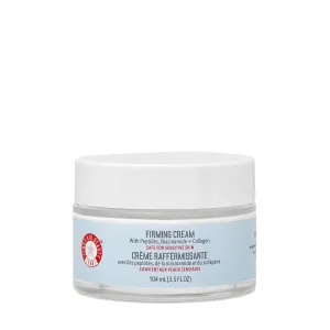 First Aid Beauty - Firming Collagen Cream with Peptides & Niacinamide, Ultra-Rich Plumping Moisturizer, Hydrates & Visibly Firms, Non-Comedogenic, Safe for Sensitive Skin, 3.5 oz