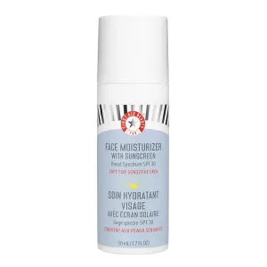 First Aid Beauty Ultra Repair Face Moisturizer with Sunscreen, SPF 30 – 2-in-1 Sun Protection   Daily Hydration – 1.7 oz