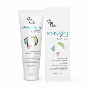 Fixerma Moisturizing cream, Daily Moisturizer for Dry & chapped skin, Provides Hydration and Moisturization, Non-Comedogenic & Non-Greasy formulation, 60g