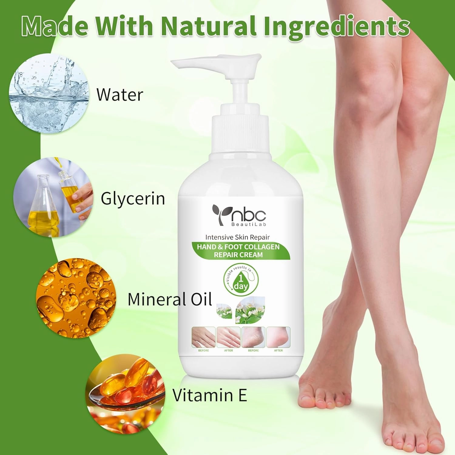 Foot Callus Remover, Hand & Foot Cream, Lotion for Extremely Dry Skin, Athletes Foot Treatment, Pedicure Foot Spa Products for Dry Hands, Cracked Feet, Rough and Dry Skin, 250ml Jasmine