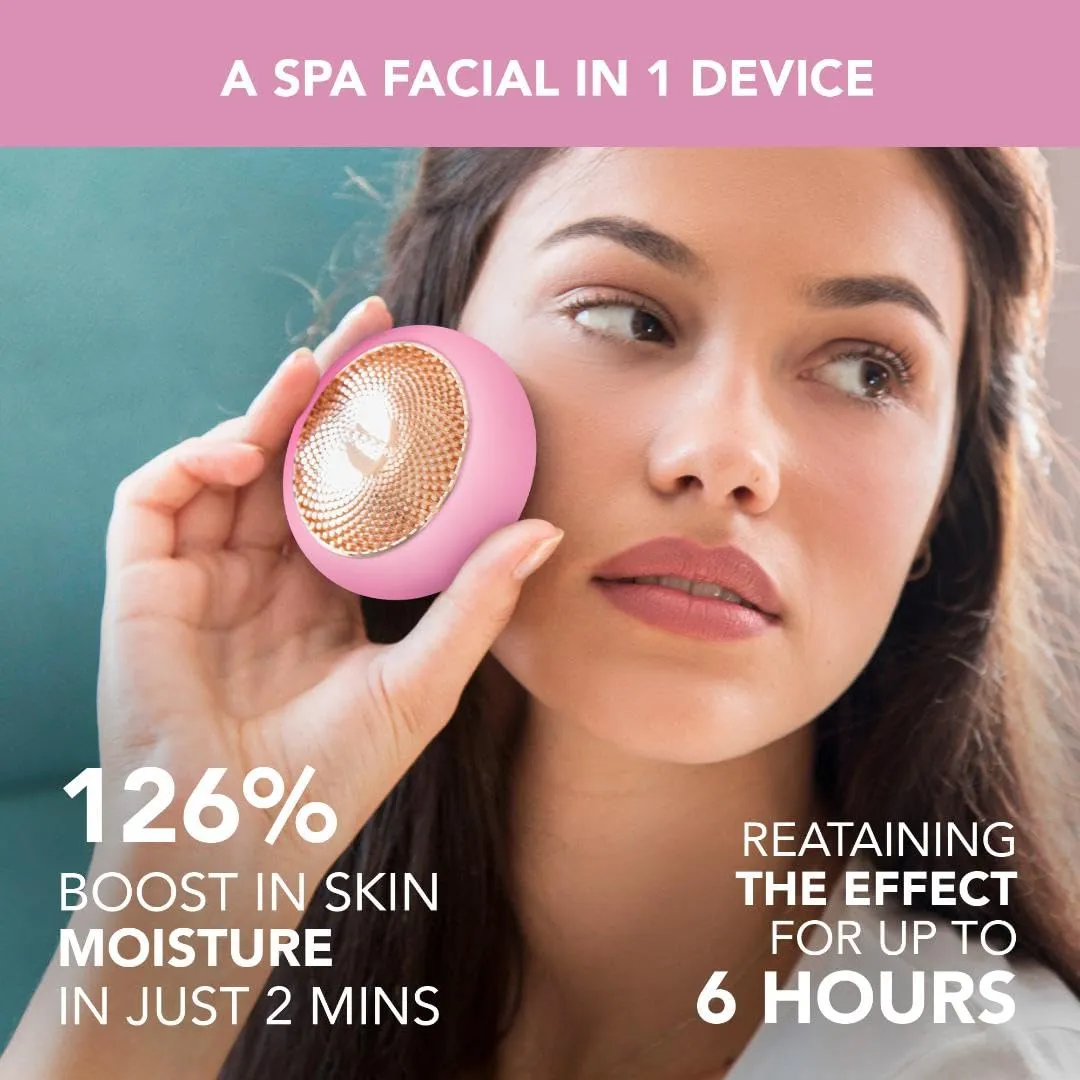 FOREO UFO 2 Supercharged Face Mask - Warming - Face Moisturizer - Dark Spot & Acne Scar Treatment for Face - Anti Aging – Nourishing - Pearl Pink