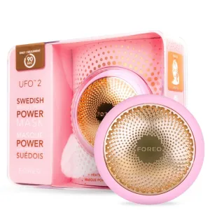 FOREO UFO 2 Supercharged Face Mask - Warming - Face Moisturizer - Dark Spot & Acne Scar Treatment for Face - Anti Aging – Nourishing - Pearl Pink