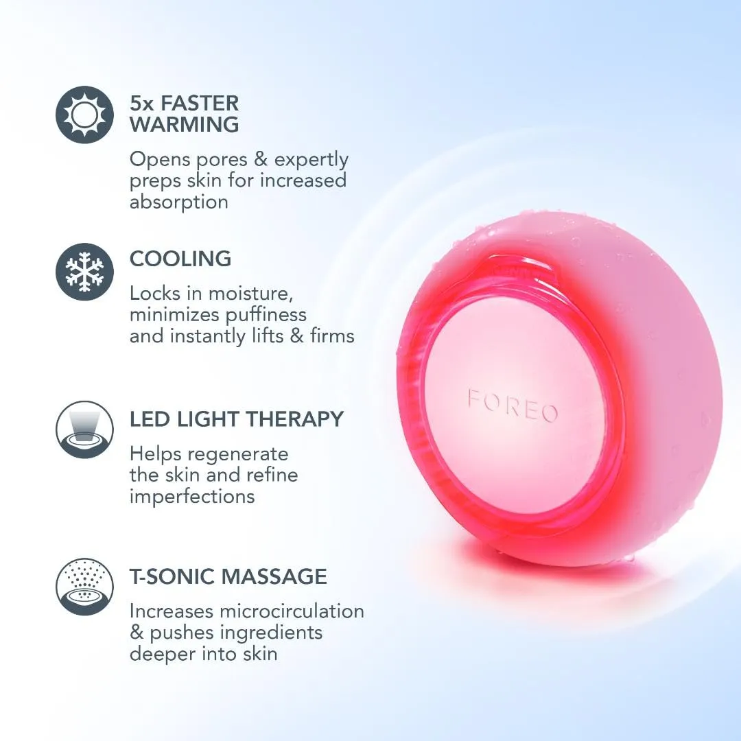FOREO UFO 2 Supercharged Face Mask - Warming - Face Moisturizer - Dark Spot & Acne Scar Treatment for Face - Anti Aging – Nourishing - Pearl Pink