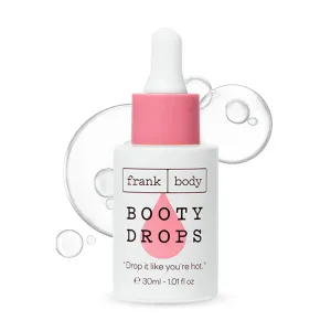 frank body Booty Drops Firming Body Oil | Vegan & Cruelty Free, Hydrates, Softens, and Smooths with Caffeine, Guarana, Carrot Root Extract, and Grapeseed & Jojoba Oils | 1.0 fl oz / 30 mL