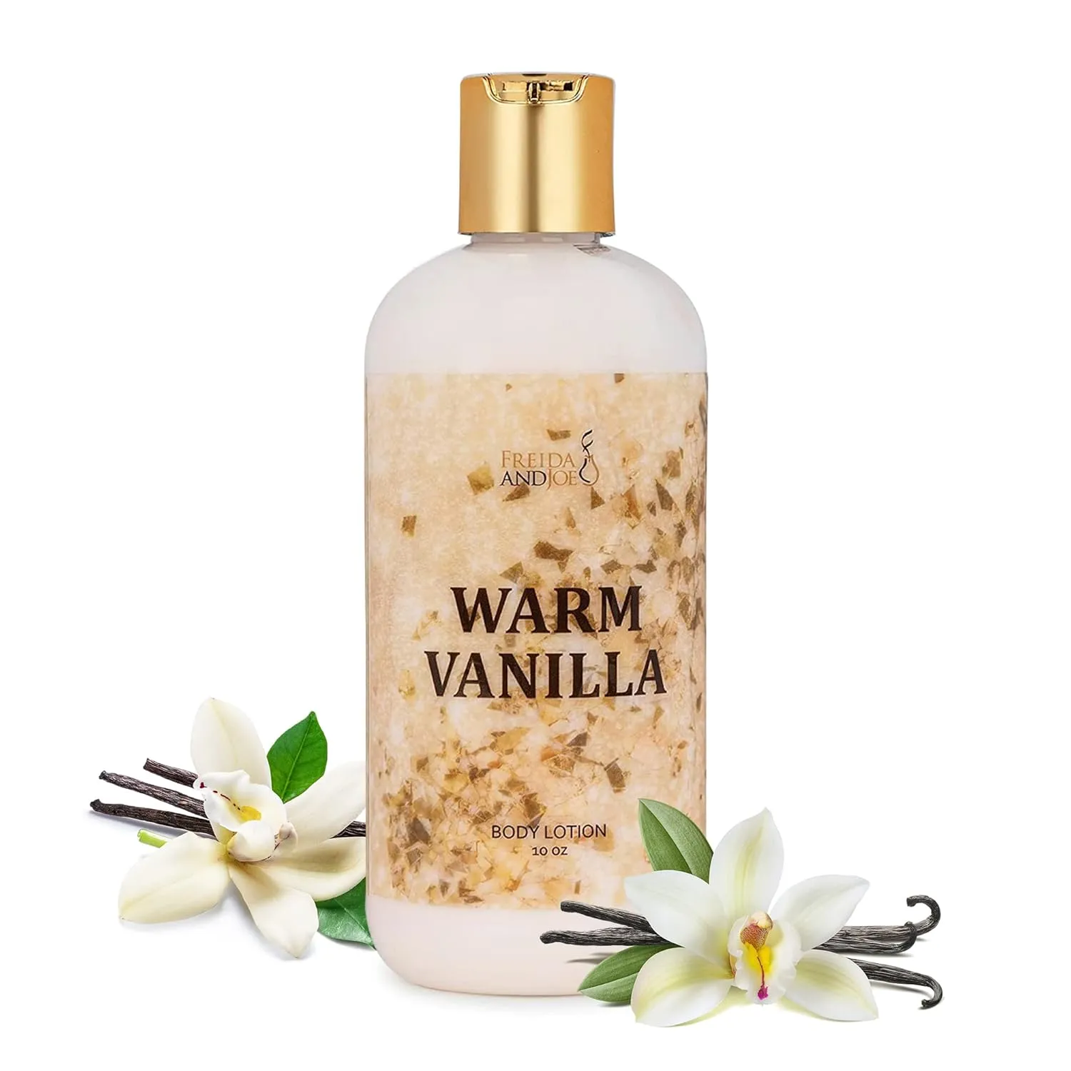 Freida and Joe Scented Body Lotion For Women, Deep Moisturizing Cream, Womens Luxury Stocking Stuffers & Fragrance Gifts That Smell Good, 10oz (Warm Vanilla)