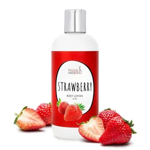 Freida and Joe Scented Body Lotion For Women, Deep Moisturizing Hand Cream, Womens Luxury Stocking Stuffers & Fragrance Gifts That Smell Good, 10oz (Strawberry)