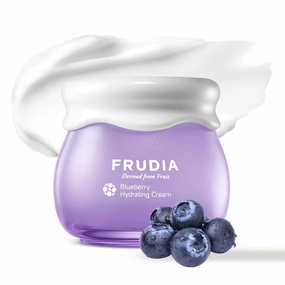 FRUDIA Blueberry Hydrating Face Cream, Vegan Korean Face Moisturizer w/77% Blueberry Extract, Panthenol & Fruit Seed Oils for Dry Skin (1.94 fl oz)
