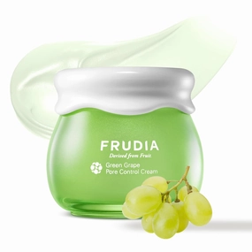 FRUDIA Green Grape Pore Control Face Cream, Vegan Korean Face Moisturizer w/81% Green Grape Extract, Tannin Pore Complex & Anti Sebum P for Pore Minimizing (1.94 fl oz)