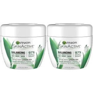 Garnier SkinActive 3-in-1 Face Moisturizer with Green Tea for Oily Skin, 2 Count