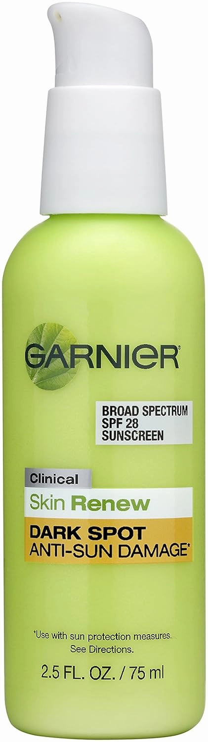 Garnier Skin Renew Dark Spot Anti-Sun Damage Daily Moisturizer With Broad Spectrum SPF 28 Sunscreen, 2.5 Fluid Ounces