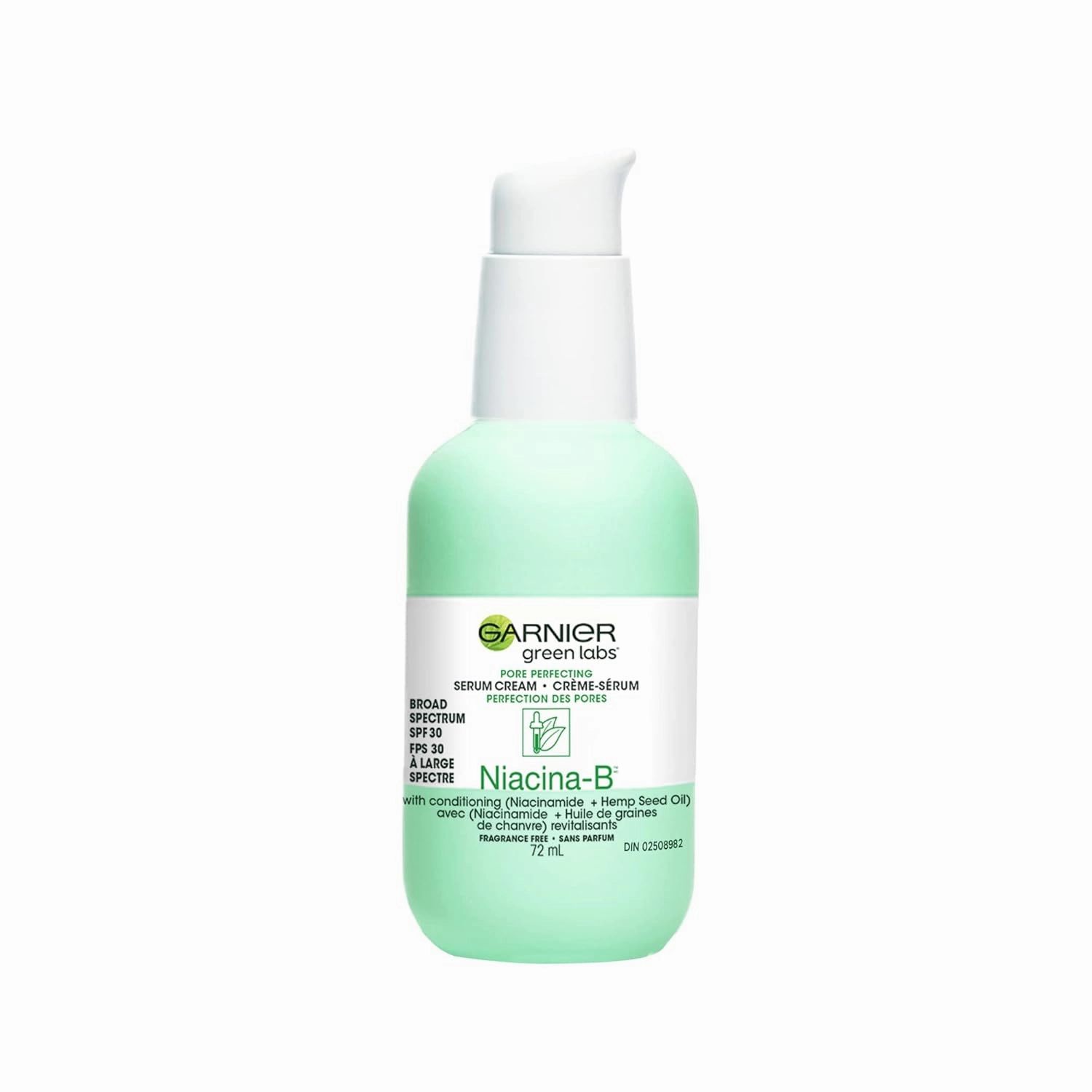Garnier SkinActive Green Labs Canna-B Pore Perfecting Serum Cream Moisturizer, Fragrance Free, SPF 30 and Niacinamide Vitamin B3 and Cannabis Sativa Seed Oil (Package May Vary)