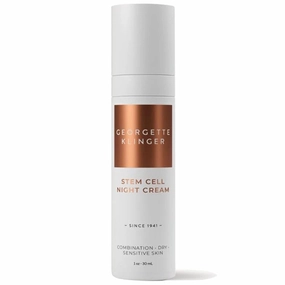 Georgette Klinger Stem Cell Night Cream - Overnight Face Cream Moisturizer for Anti-Aging, Fine Lines and Wrinkles - With Hydrating Hyaluronic Acid & Vitamin E - 1 oz