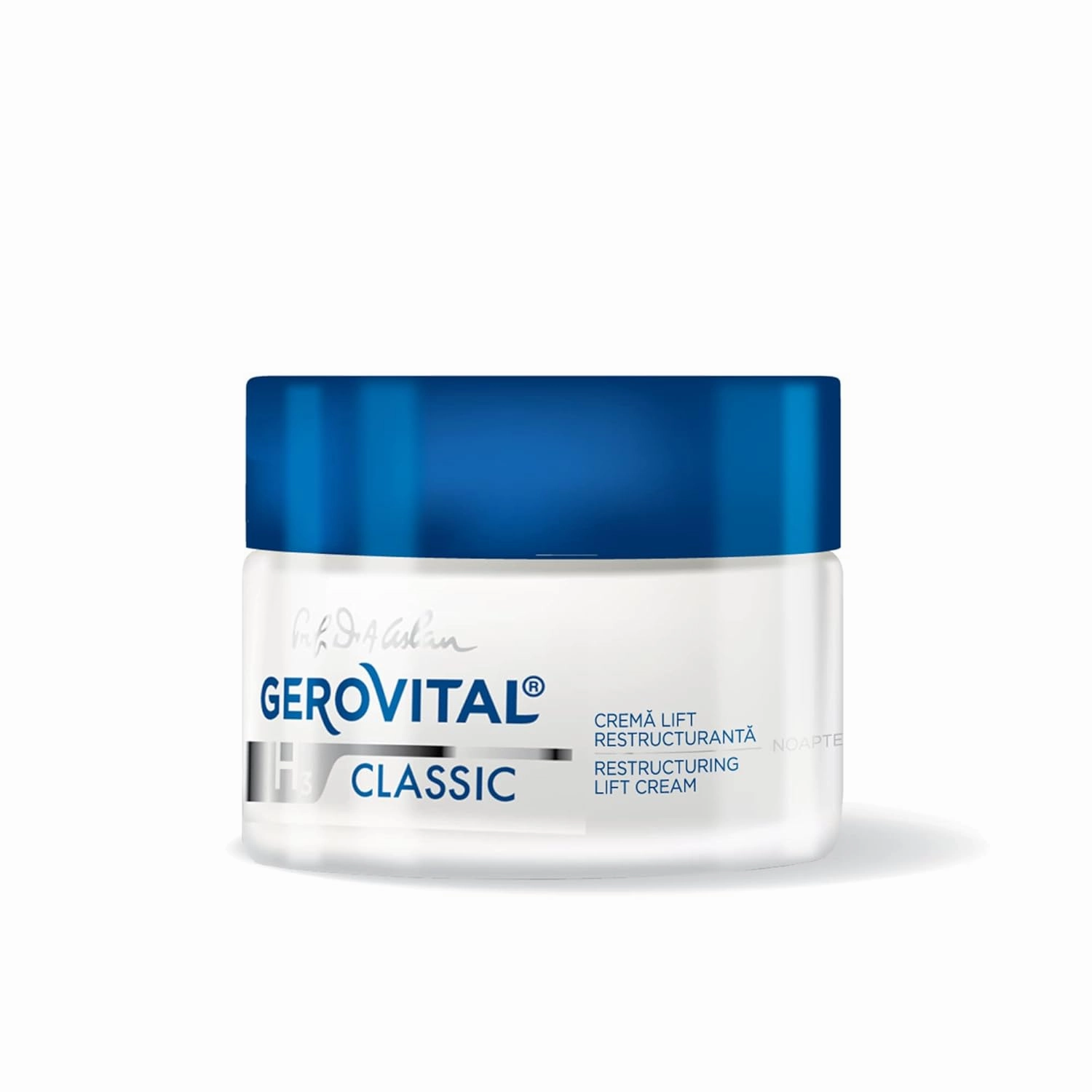 GEROVITAL CLASSIC Restructuring Lifting Cream Night Care with Hyaluronic Acid, Juvinity™, Vitamin E, Anti-wrinkle, Anti-Age Face Cream, Face Moisturizer, 50 ml