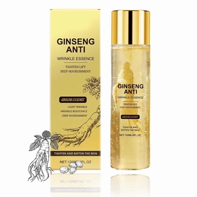 Ginseng Essence Anti Wrinkle Essence, Ginseng Anti Wrinkle Serum, Natural Ginseng Anti-Aging Hydrating Essence Water, Firming Skincare Serums for All Skin Types