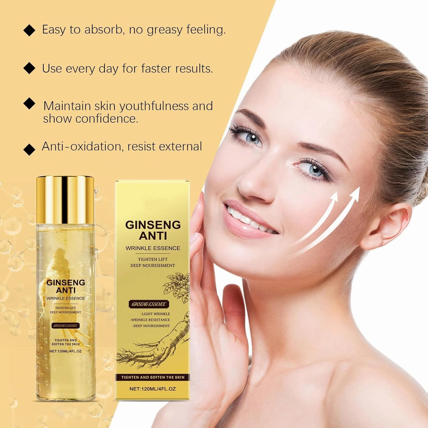 Ginseng Essence, Ginseng Essence Anti Wrinkle Essence, Ginseng Essence Water, Ginseng Serum Korean Anti Aging, Natural Ginseng Anti-Aging Hydrating Essence Water, Ginseng Essence (2)