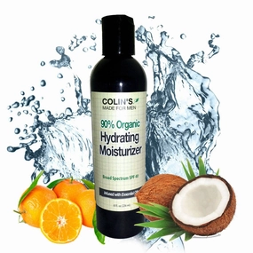 Glimmer Goddes - Colin's Made for Men Organic Daily Moisturizer with SPF 40, 8 oz - Hydrating and Protective Skincare