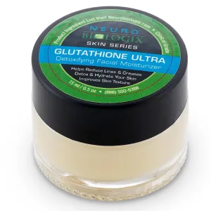 Glutathione Ultra Detoxifying Facial Moisturizer 0.5oz – Radiance-Enhancing Face Moisturizer with L-Glutathione – Lightweight Night Cream to Help Even Skin Tone & Soften Texture – Travel-Friendly Size